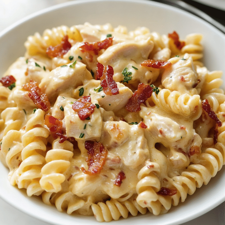 Chicken Bacon Ranch Pasta