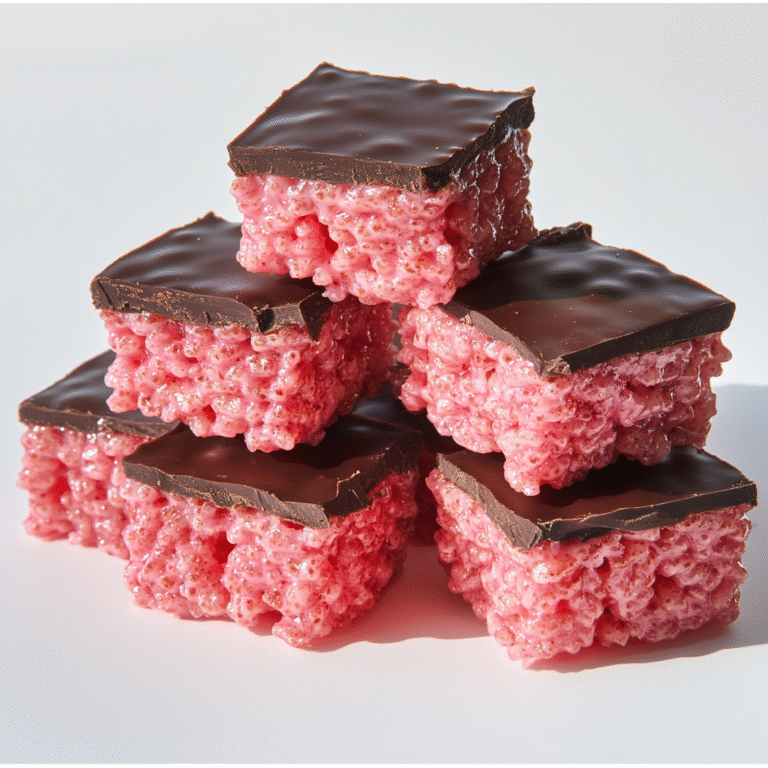 Chocolate Covered Cherry Rice Krispies Treats