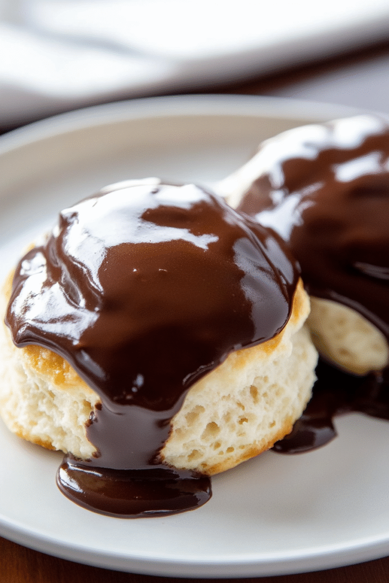 Chocolate Gravy and Biscuits