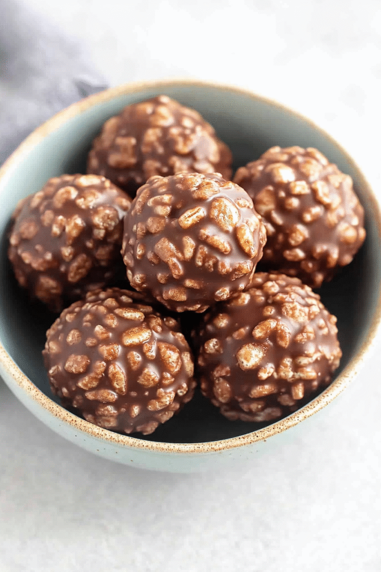 Chocolate Rice Krispie Balls