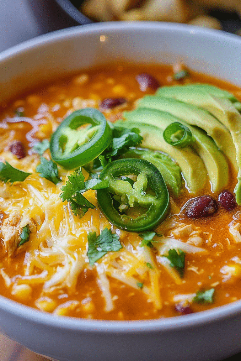 Creamy Chicken Enchilada Soup