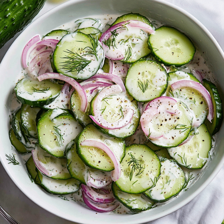 Creamy Cucumber Salad