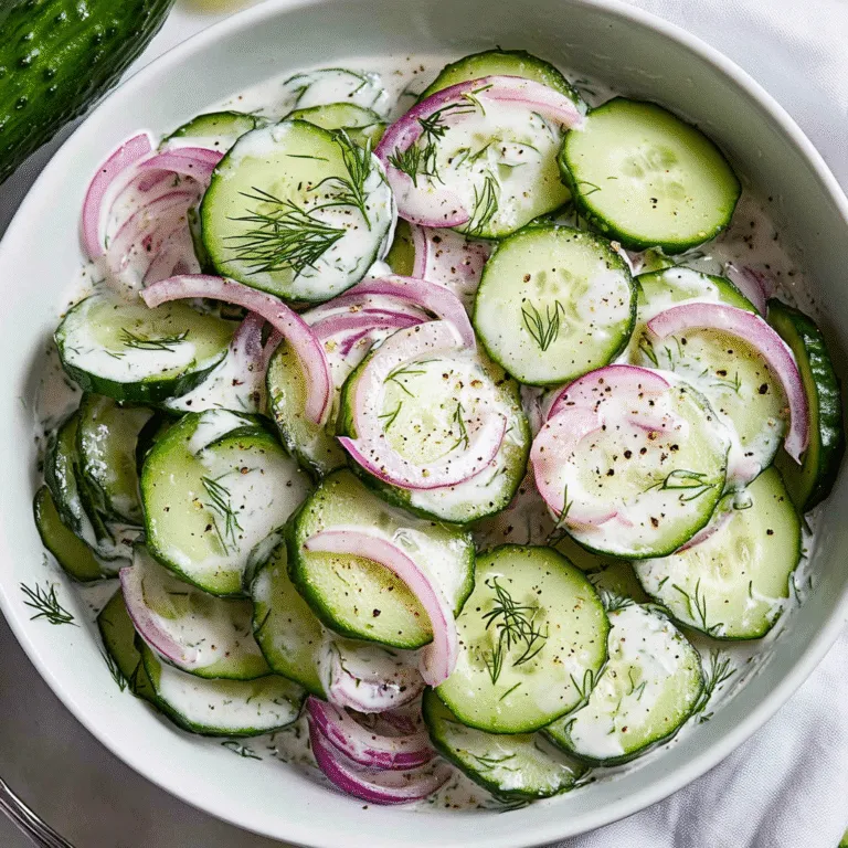 Creamy Cucumber Salad