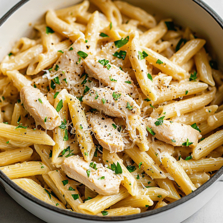 Creamy Garlic Chicken Pasta