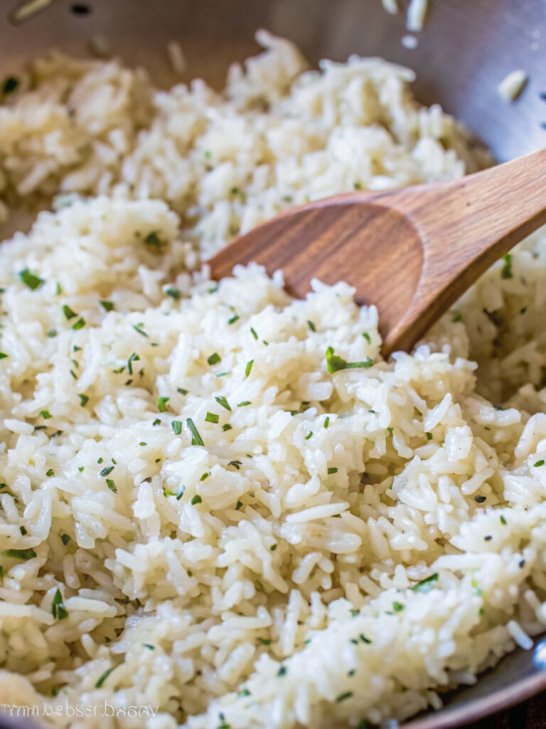 Creamy Garlic Parmesan Rice