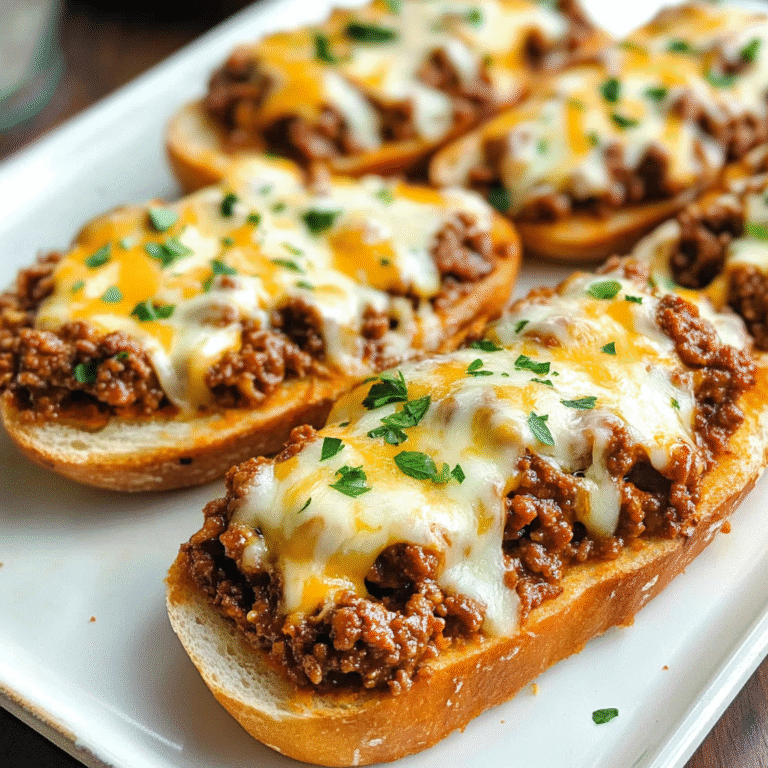Crispy Garlic Toast Sloppy Joes