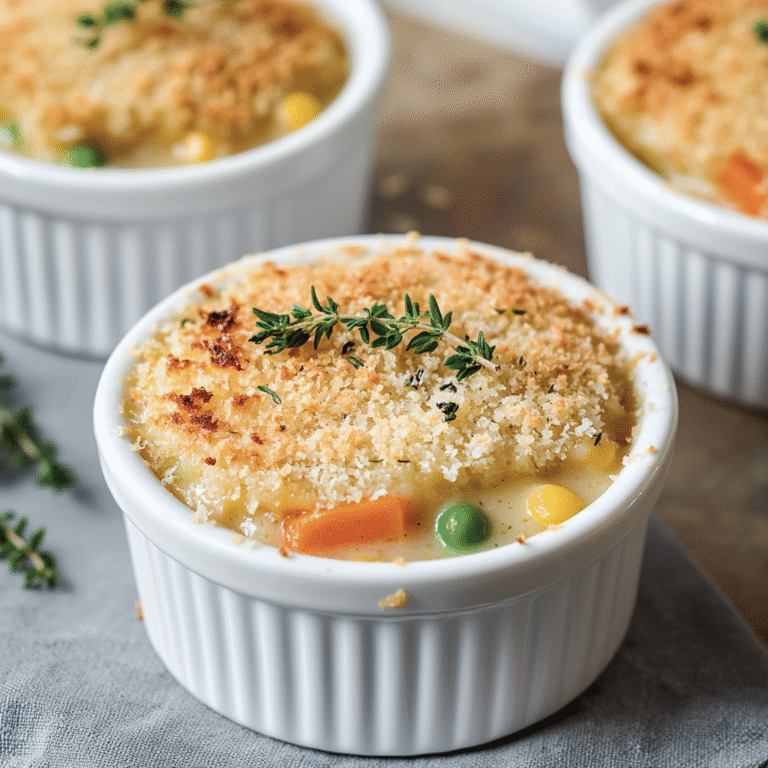Crustless Chicken Pot Pie