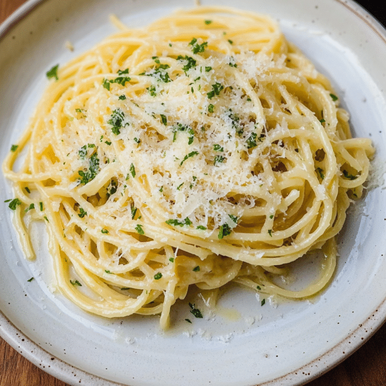 Easiest 5 Item Butter Pasta with Garlic