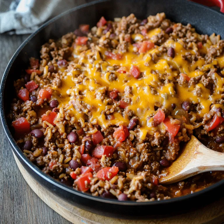 Easy Beef Burrito Skillet