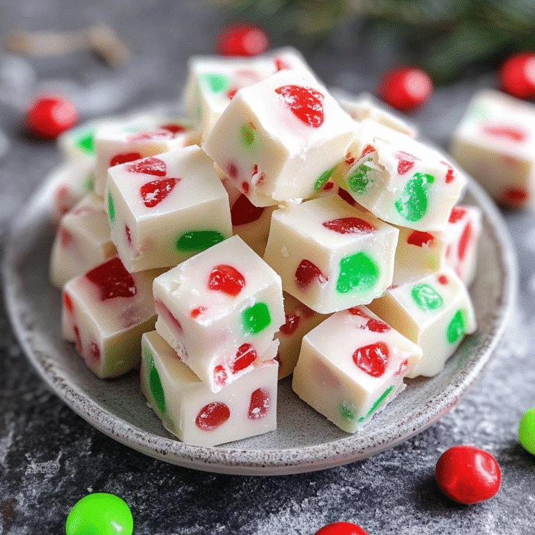 Easy Christmas Gumdrop Nougat Candy