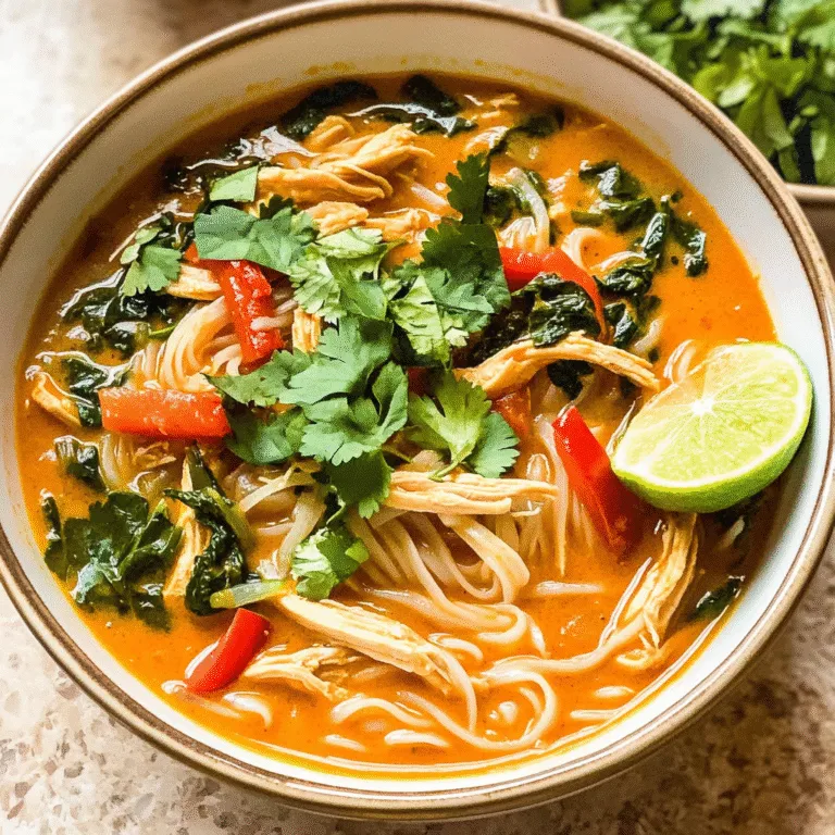 Easy Thai Chicken Curry Soup
