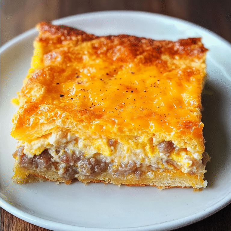 Flaky Sausage & Cream Cheese Breakfast Bake