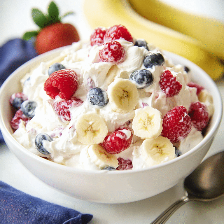 Fruit Salad with Cheesecake Flavors