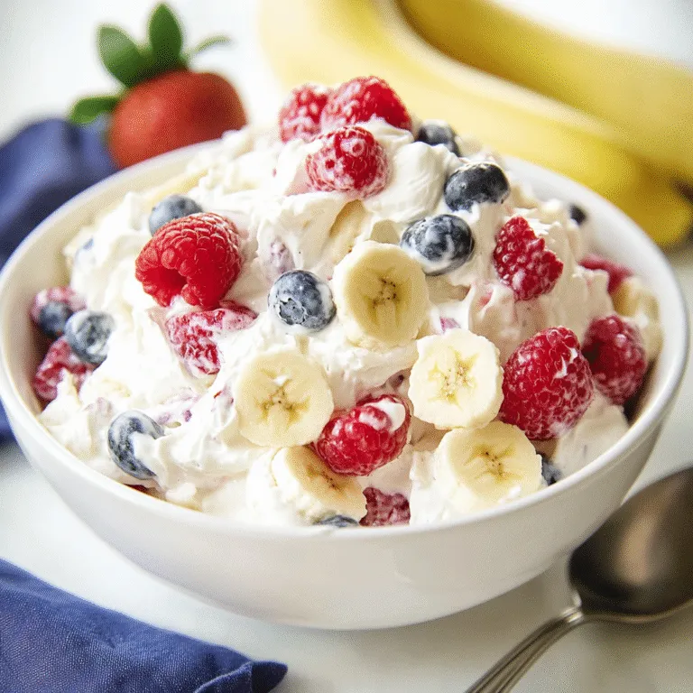 Fruit Salad with Cheesecake Flavors