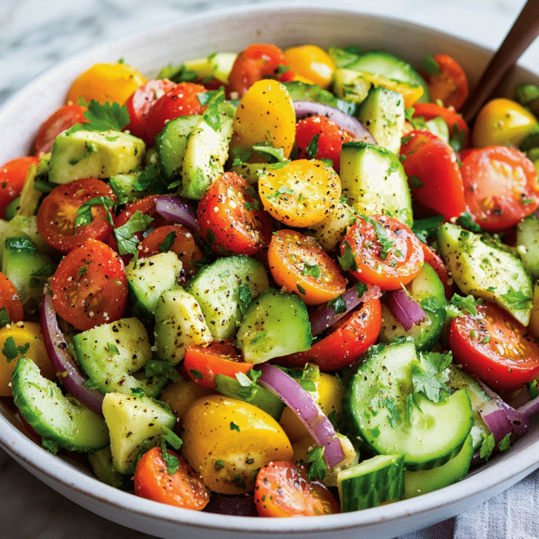 Garden Fresh Avocado Salad