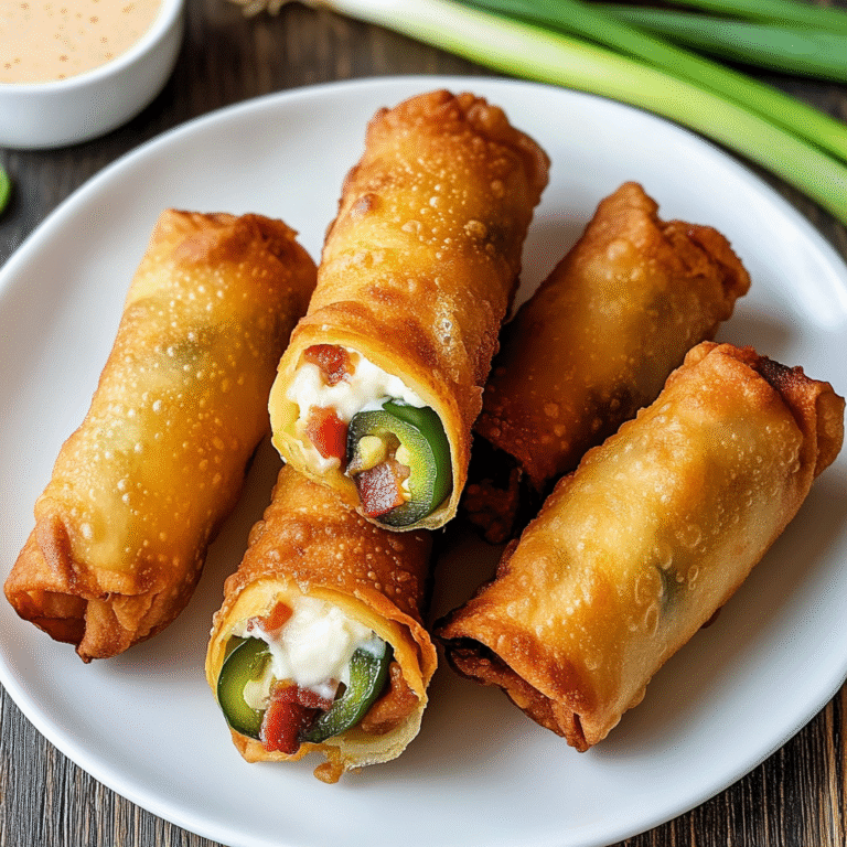 Jalapeño Popper Egg Rolls