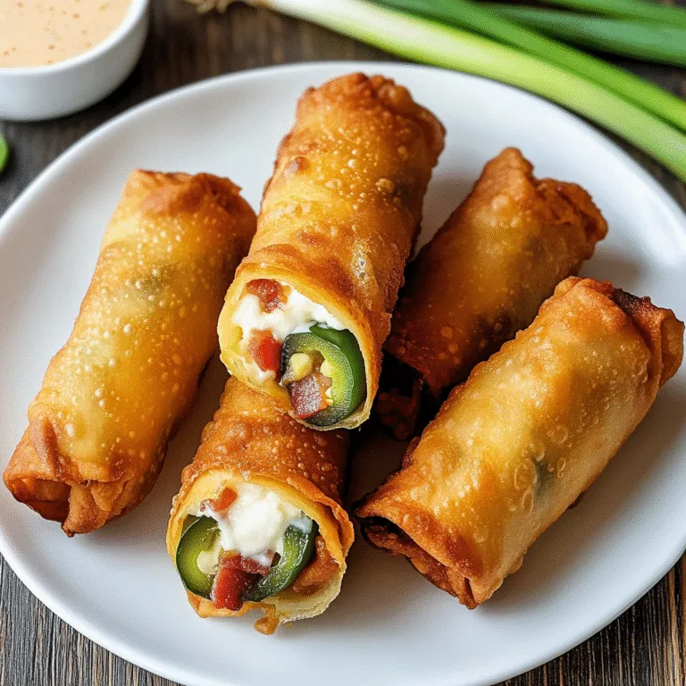 Jalapeño Popper Egg Rolls