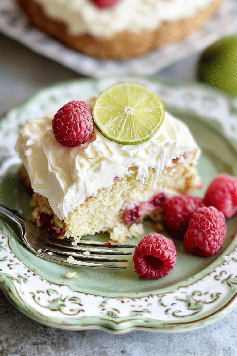 Key Lime Poke Cake