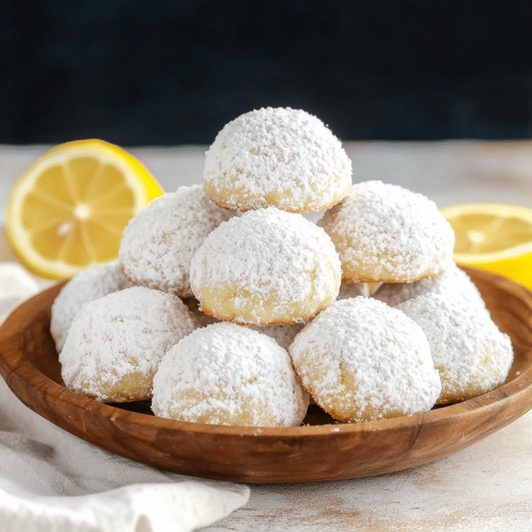 Lemon Snowball Cookies from Scratch
