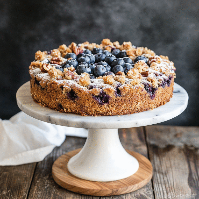 Melt in Your Mouth Blueberry Crumble Cake