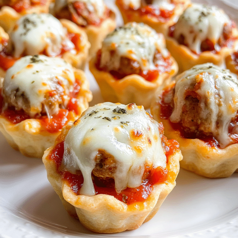 Mini Meatball Cupcakes