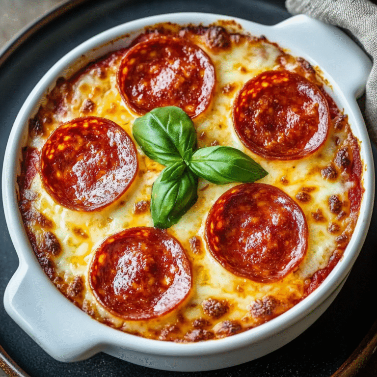 Mini Pepperoni Pizza Bowls