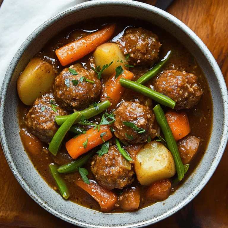 Old-Fashioned Meatball Stew
