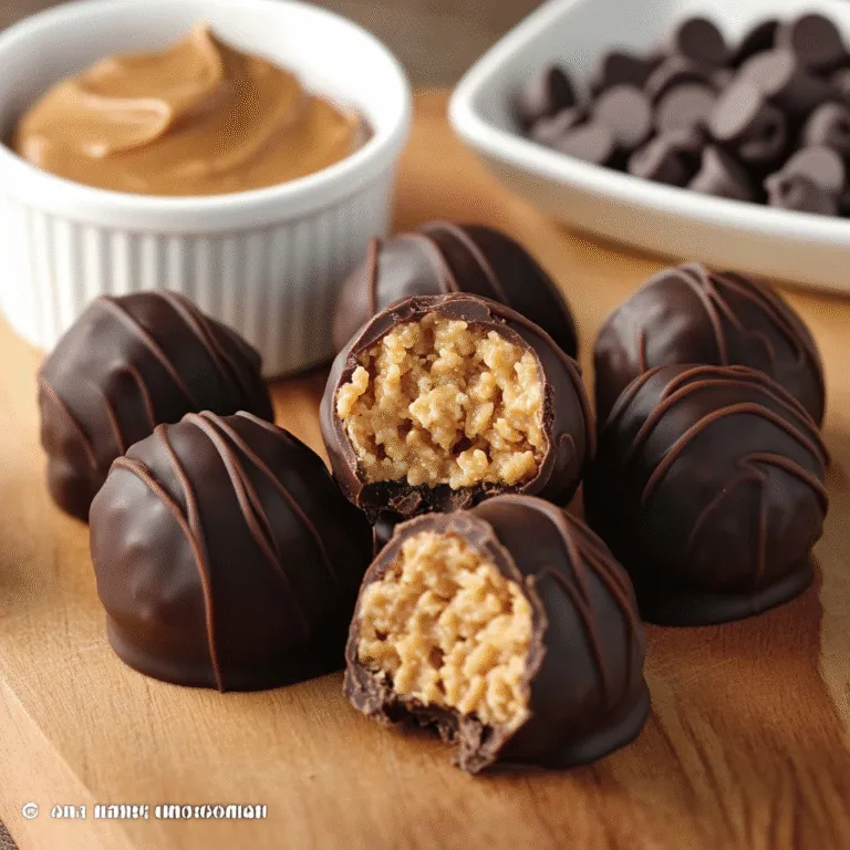 Peanut Butter Balls with Rice Krispies