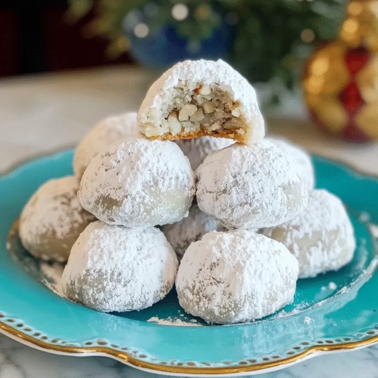 Pecan Snowball Cookies