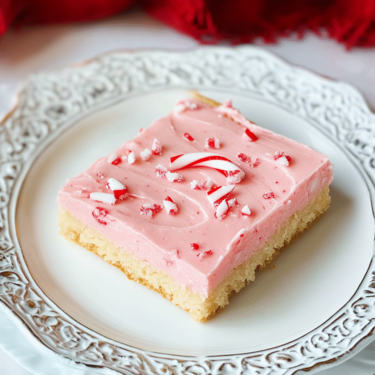 Peppermint Sugar Cookie Bars