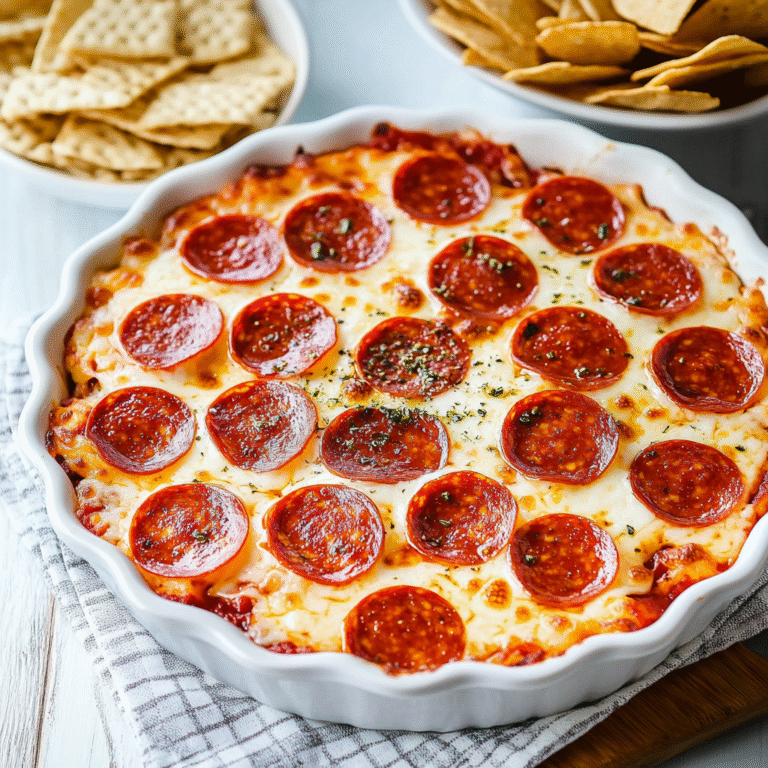 Pepperoni & Cheese Pizza Dip