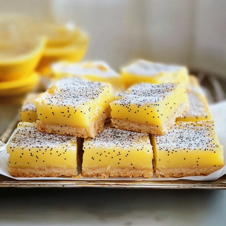 Popular Lemon Poppyseed Bars