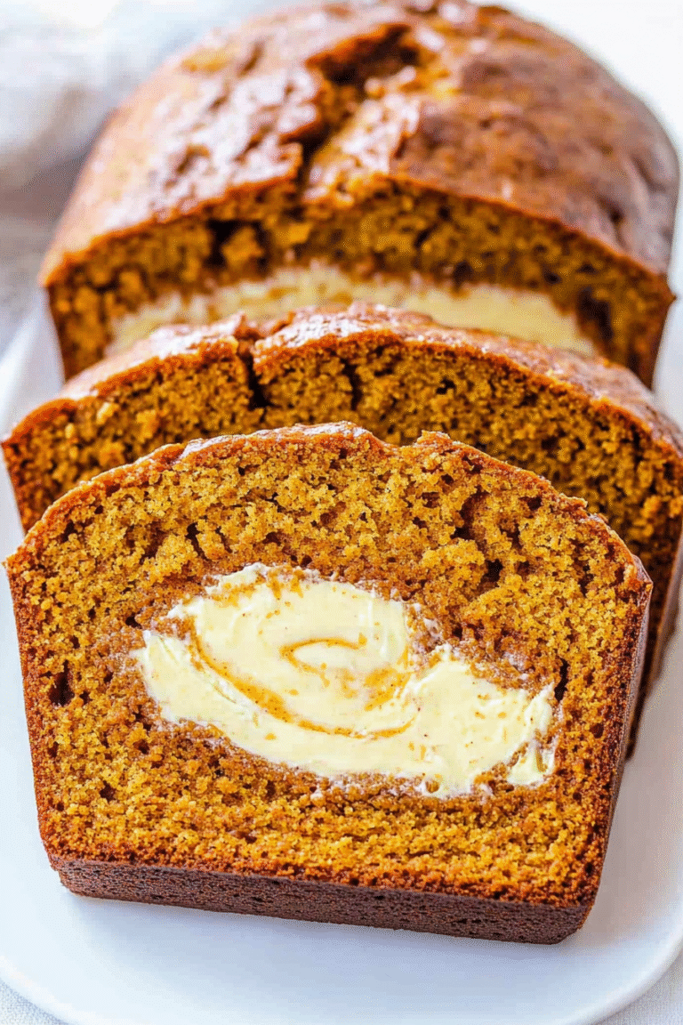 Pumpkin Cream Cheese Bread