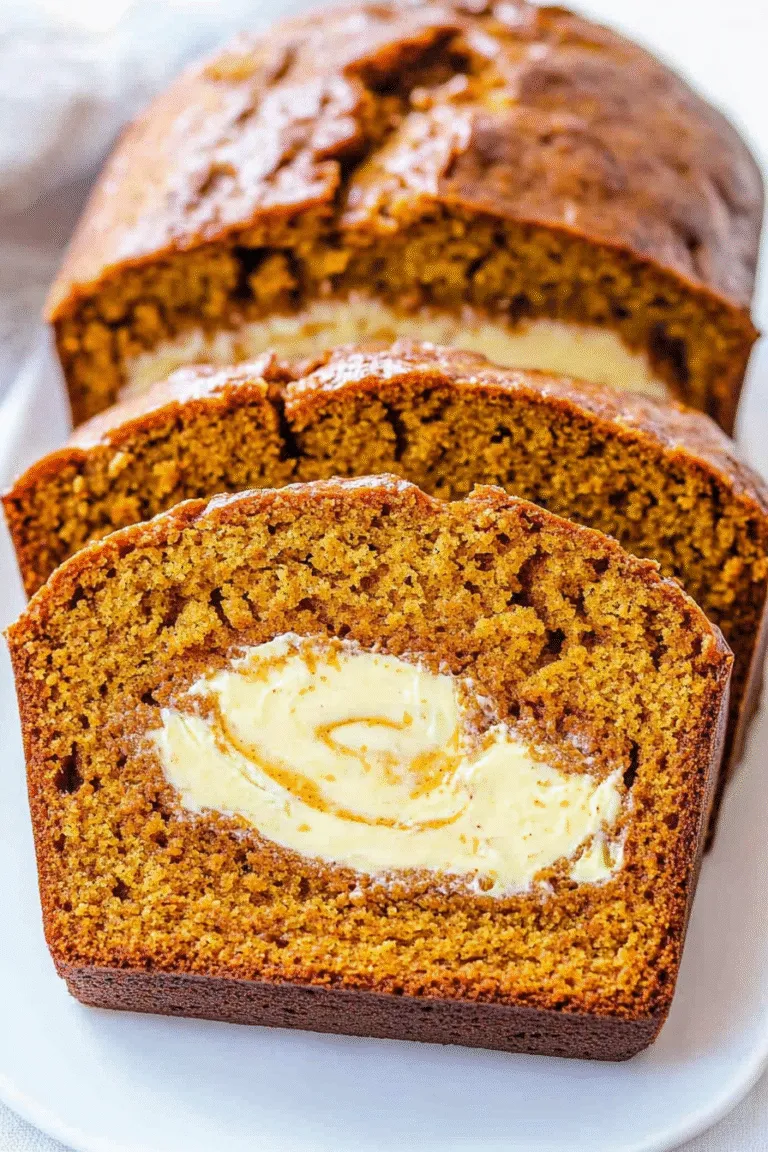 Pumpkin Cream Cheese Bread