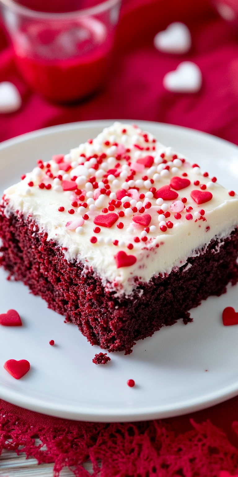 Red Velvet Poke Cake