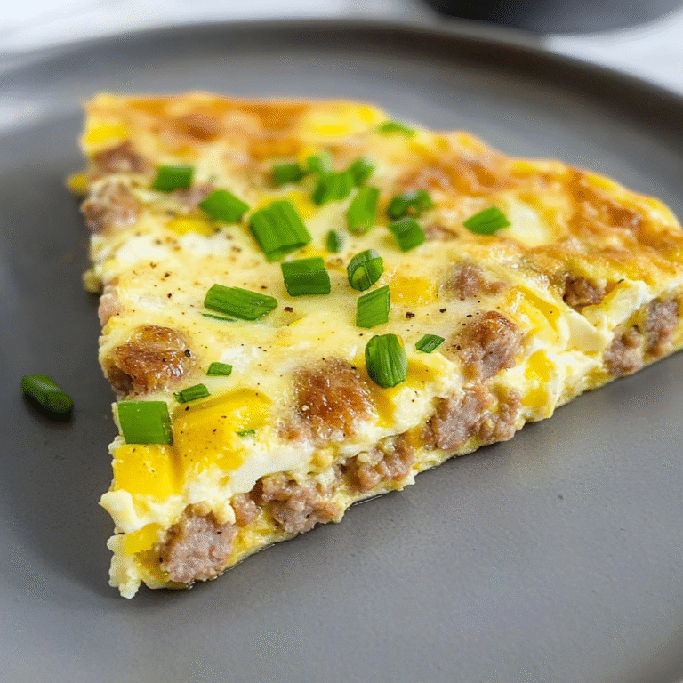 Sausage Frittata with Summer Squash