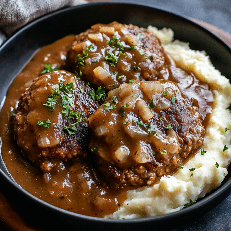 Slow-Cooked Turkey Salisbury Steak