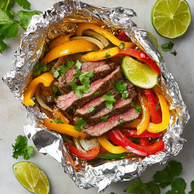 Steak Fajita Foil Packets