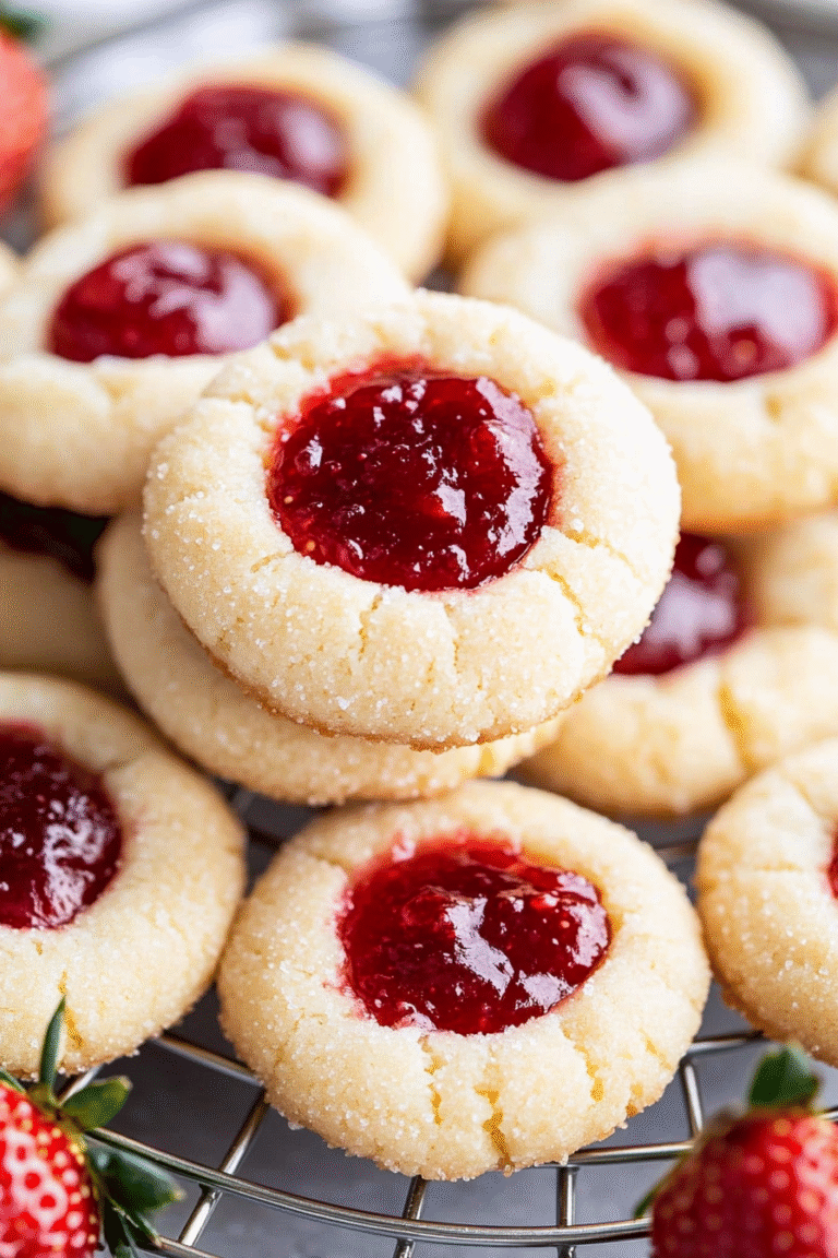 Strawberry Shortbread Cookies