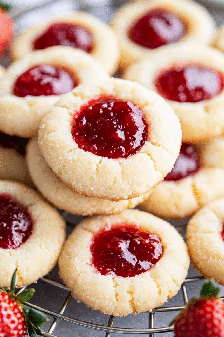 Strawberry Shortbread Cookies