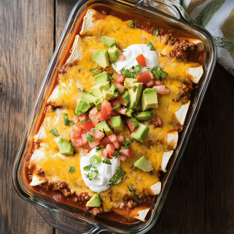 The Best and Easiest Beef Enchiladas