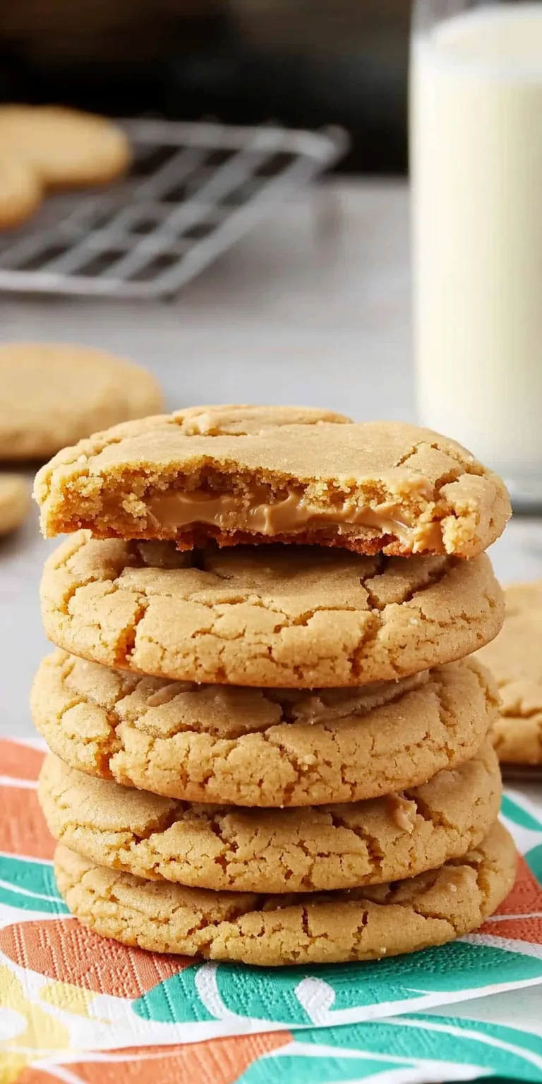 Thick and Chewy Peanut Butter Cookies