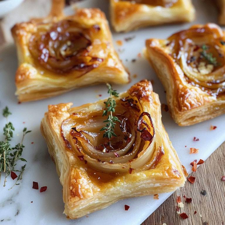 Upside Down Onion Tarts