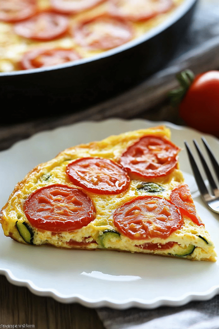 Zucchini and Tomato Frittata